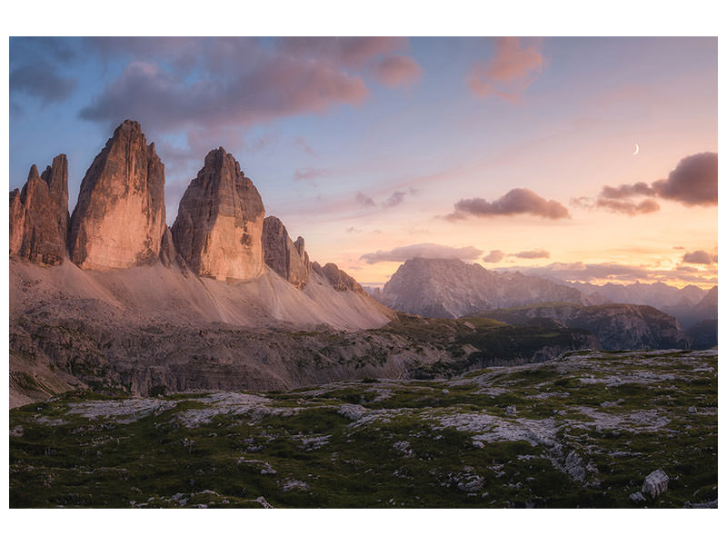 modern-3-piece-canvas-print-an-evening-in-the-dolomites