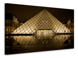 modern-4-piece-canvas-print-at-night-at-the-louvre