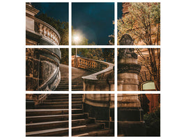 4-piece-canvas-print-at-night-in-dresden