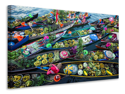 modern-3-piece-canvas-print-banjarmasin-floating-market