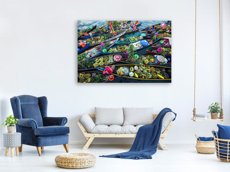 modern-3-piece-canvas-print-banjarmasin-floating-market