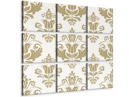 4-piece-canvas-print-baroque-ornaments