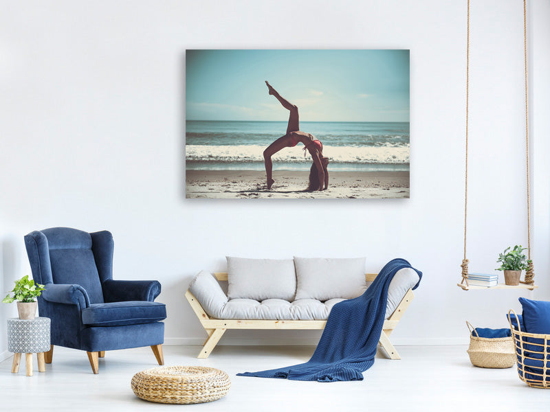 3-piece-canvas-print-beach-gymnastics