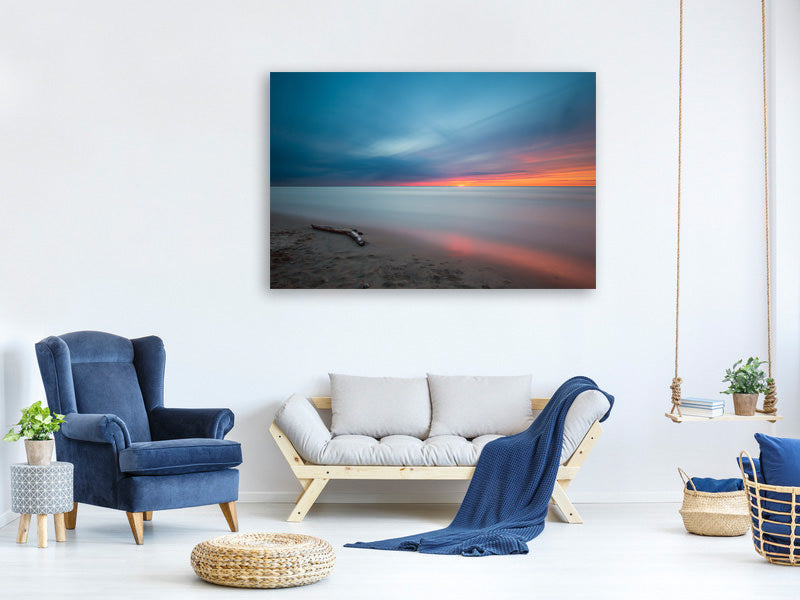 4-piece-canvas-print-beach-in-the-sunset