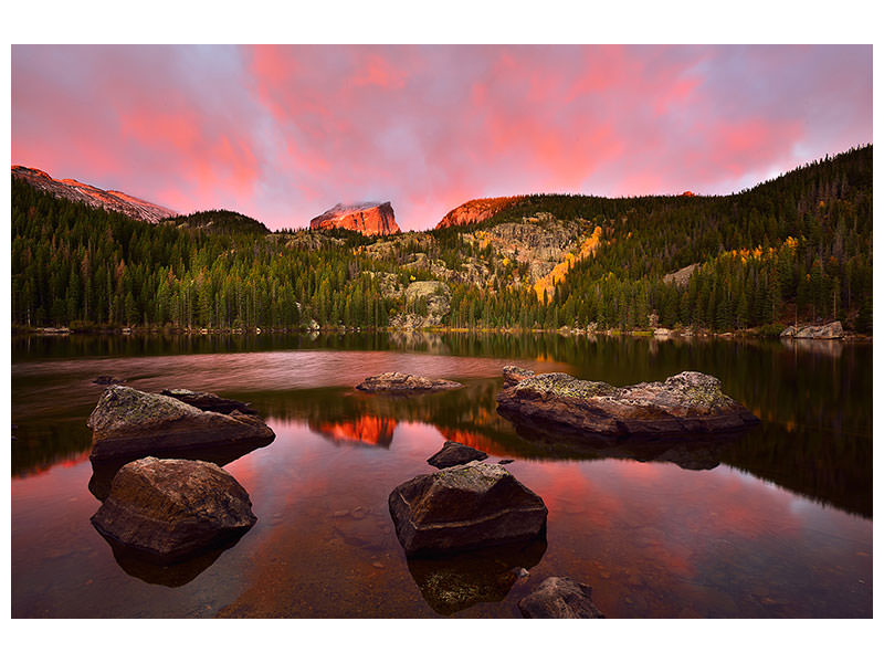 4-piece-canvas-print-bear-lake-sunrise