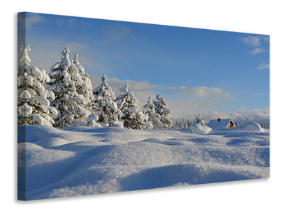 5-piece-canvas-print-beautiful-snow-landscape
