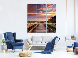 4-piece-canvas-print-beautiful-sunset-i