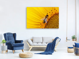 3-piece-canvas-print-bee-on-the-sunflower