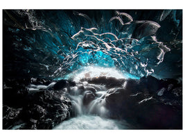 modern-4-piece-canvas-print-blue-glacier-cave
