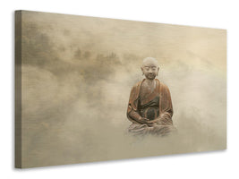 panoramic-3-piece-canvas-print-buddha-in-the-nebulous-light