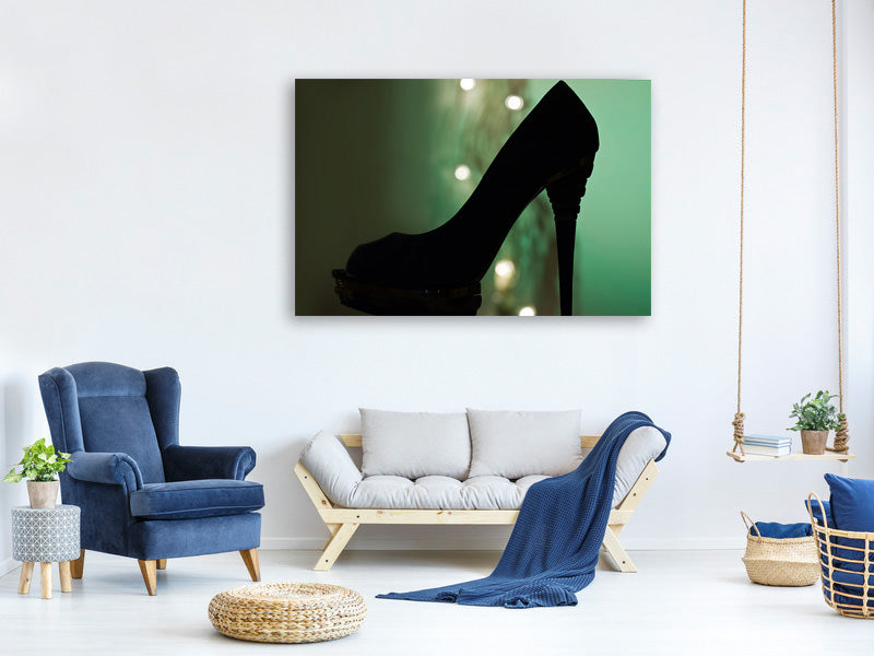 canvas-print-black-high-heel