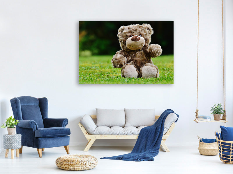 canvas-print-happy-teddy-bear