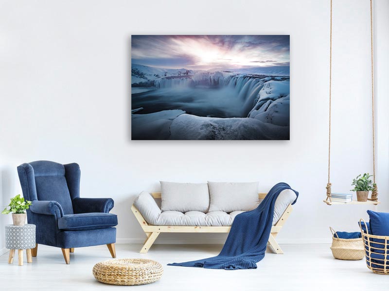 canvas-print-morning-godafoss-x