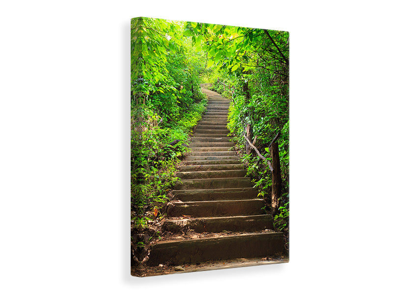 canvas-print-wood-stairs