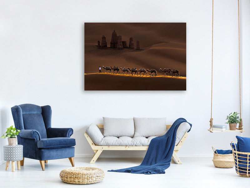 modern-3-piece-canvas-print-castle-and-camels