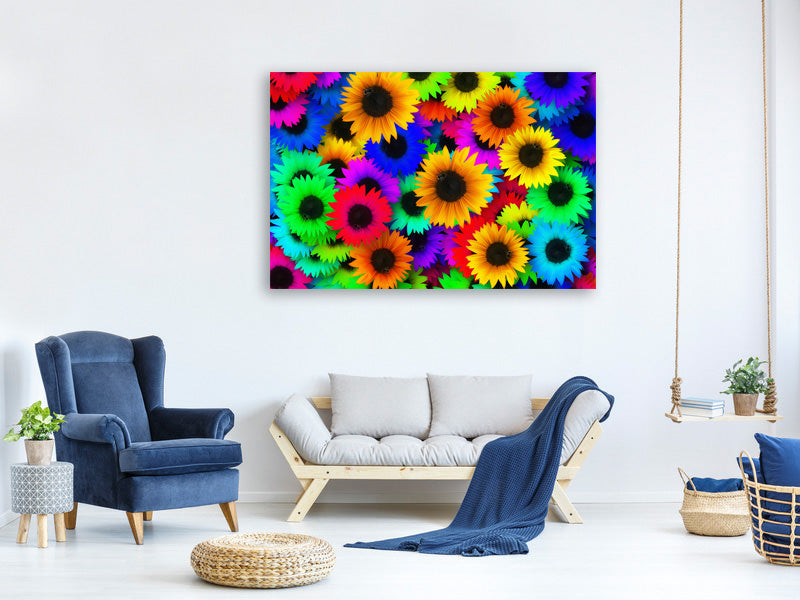 3-piece-canvas-print-colorful-sunflowers