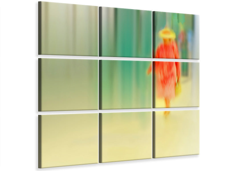 4-piece-canvas-print-dame-in-rot