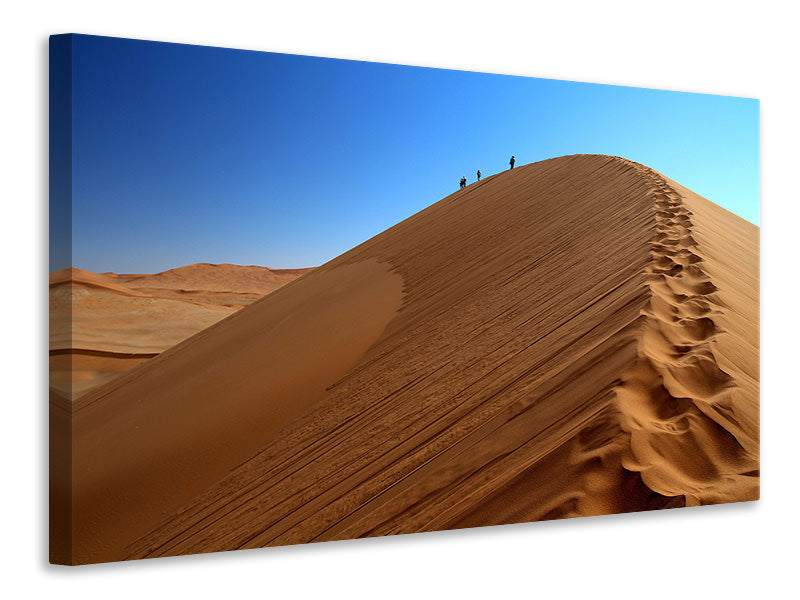3-piece-canvas-print-desert-hike-in-namibia