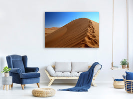 3-piece-canvas-print-desert-hike-in-namibia