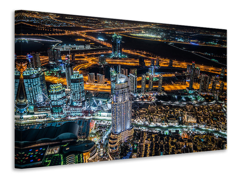 panoramic-3-piece-canvas-print-dubai-night