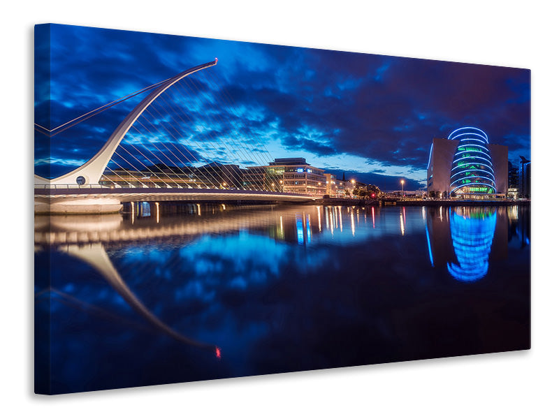 modern-4-piece-canvas-print-dublin-samuel-beckett-bridge