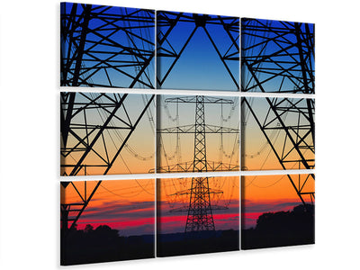 4-piece-canvas-print-electric-coloured-sky