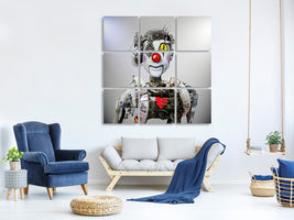 4-piece-canvas-print-electronic-clown