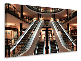 5-piece-canvas-print-escalator-in-shopping-mall