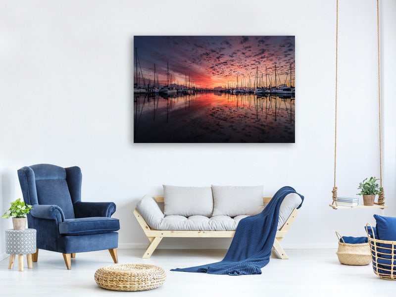 panoramic-canvas-print-evening-mood-in-the-harbor