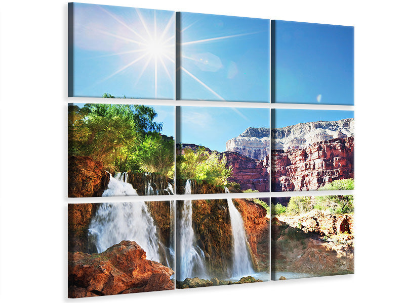 4-piece-canvas-print-fantastic-waterfall