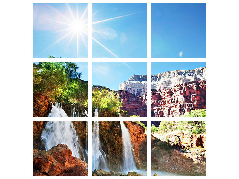4-piece-canvas-print-fantastic-waterfall