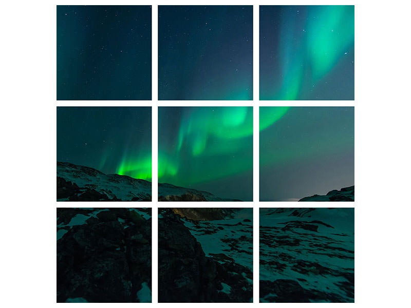 4-piece-canvas-print-fascination-northern-lights