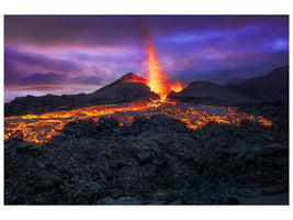 modern-4-piece-canvas-print-fire-at-blue-hour