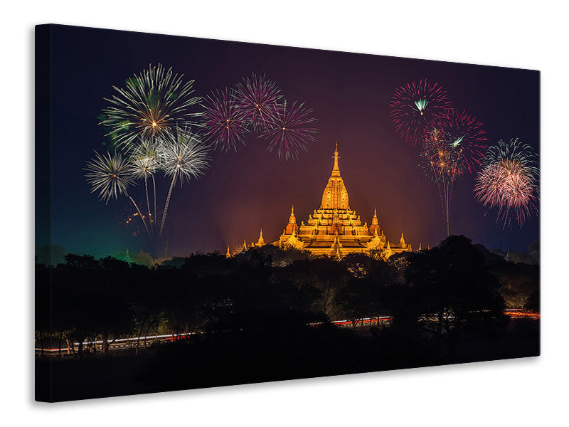 panoramic-3-piece-canvas-print-fireworks-at-the-temple