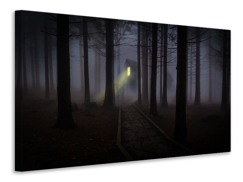 3-piece-canvas-print-fog-in-the-forest