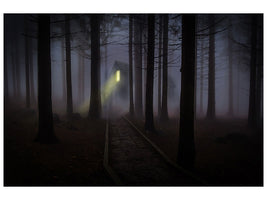 4-piece-canvas-print-fog-in-the-forest