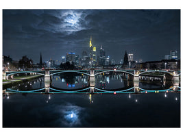 modern-4-piece-canvas-print-frankfurt-at-full-moon