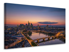 panoramic-3-piece-canvas-print-frankfurt-skyline-at-sunset