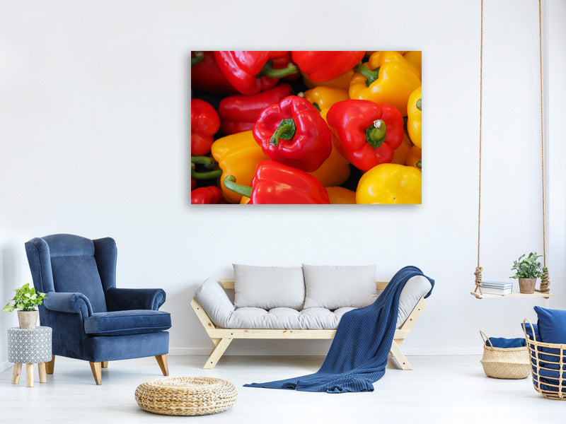 modern-4-piece-canvas-print-fresh-sweet-pepper