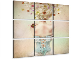 4-piece-canvas-print-girl-of-the-flower-garden