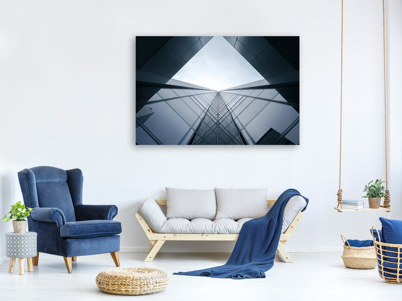 4-piece-canvas-print-glass-architecture