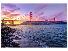 3-piece-canvas-print-golden-gate-in-the-evening