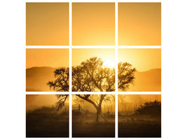 4-piece-canvas-print-golden-sunrise