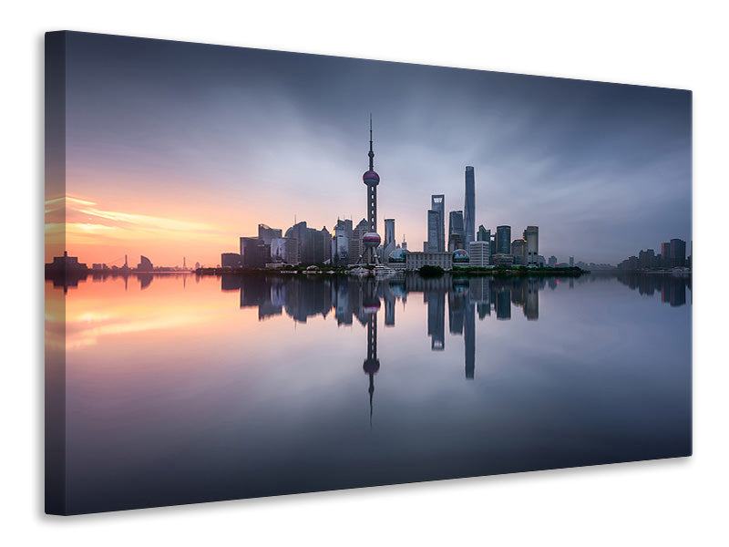 modern-4-piece-canvas-print-good-morning-shanghai