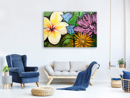 panoramic-3-piece-canvas-print-graffiti-flowers