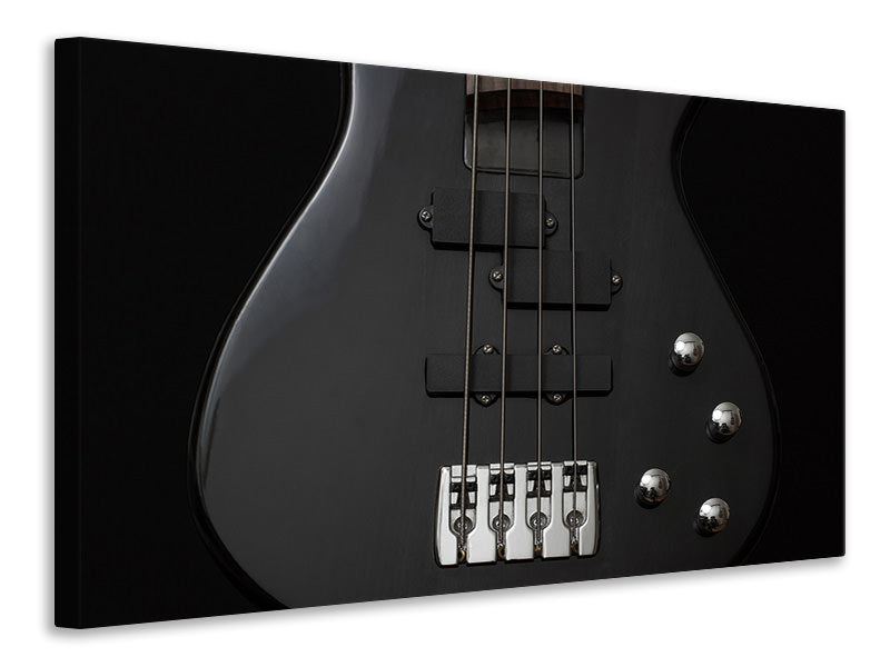 panoramic-canvas-print-guitar-in-black