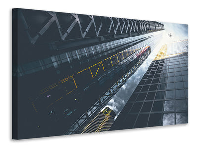 5-piece-canvas-print-helicopter-over-skyscraper