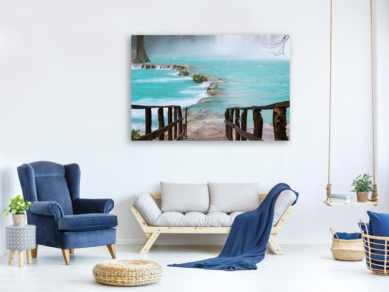 3-piece-canvas-print-house-at-waterfall