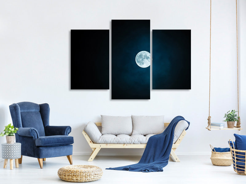 panoramic-3-piece-canvas-print-imposing-full-moon