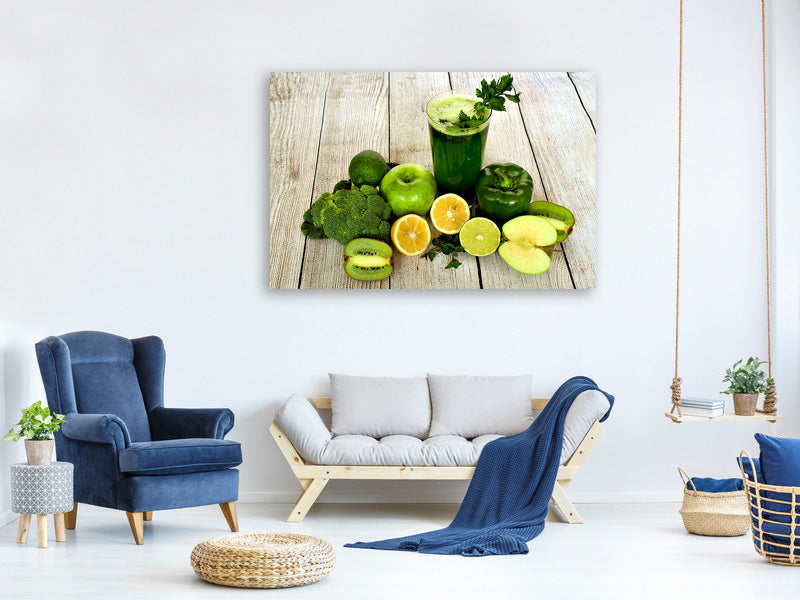 5-piece-canvas-print-ingredients-green-smoothie